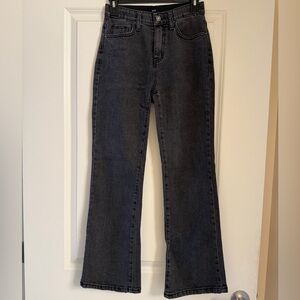 Women’s Black High-Rise Flare Jeans
